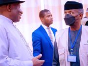 Sierra Leoneans cast their votes as Jonathan and Osinbajo observe the polls.